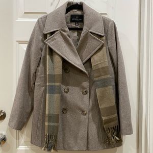 Tan London Fog Pea Coat